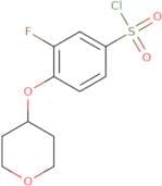 3-Fluoro-4-(oxan-4-yloxy)benzene-1-sulfonyl chloride