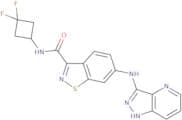 6-((1H-Pyrazolo[4,3-b]pyridin-3-yl)amino)-N-(3,3-difluorocyclobutyl)benzo[D]isothiazole-3-carboxam…