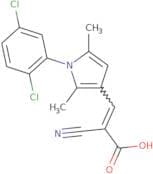 2-Cyano-3-[1-(2,5-dichlorophenyl)-2,5-dimethyl-1H-pyrrol-3-yl]prop-2-enoic acid