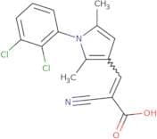 2-Cyano-3-[1-(2,3-dichlorophenyl)-2,5-dimethylpyrrol-3-yl]prop-2-enoic acid