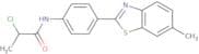 2-Chloro-N-[4-(6-methyl-1,3-benzothiazol-2-yl)phenyl]propanamide