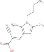 3-(1-Butyl-2,5-dimethyl-1H-pyrrol-3-yl)-2-cyanoprop-2-enoic acid