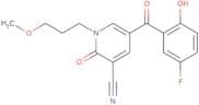 5-(5-Fluoro-2-hydroxybenzoyl)-1-(3-methoxypropyl)-2-oxo-1,2-dihydropyridine-3-carbonitrile