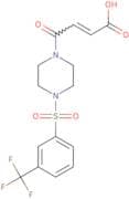 4-Oxo-4-{4-[3-(trifluoromethyl)benzenesulfonyl]piperazin-1-yl}but-2-enoic acid