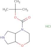 tert-Butyl (4aS,7aR)-rel-3,4a,5,6,7,7a-hexahydro-2H-pyrrolo[3,4-b][1,4]oxazine-4-carboxylate hydro…