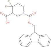 1-{[(9H-Fluoren-9-yl)methoxy]carbonyl}-4,4-difluoropiperidine-3-carboxylic acid