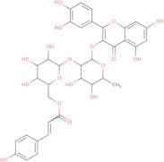 Quercetin 3-o-β-D-(6''-p-coumaroyl)glucopyranosyl(1→2)-α-L-rhamnopyranoside