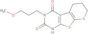 4-(3-Methoxypropyl)-5-sulfanyl-8,10-dithia-4,6-diazatricyclo[7.4.0.0,2,7]trideca-1(9),2(7),5-trien…