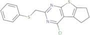 12-Chloro-10-[(phenylsulfanyl)methyl]-7-thia-9,11-diazatricyclo[6.4.0.0,2,6]dodeca-1(12),2(6),8,10…