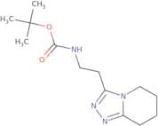 tert-Butyl N-(2-{5H,6H,7H,8H-[1,2,4]triazolo[4,3-a]pyridin-3-yl}ethyl)carbamate
