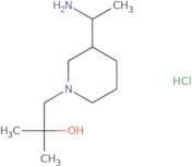 1-[3-(1-Aminoethyl)piperidin-1-yl]-2-methylpropan-2-ol hydrochloride