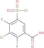 3-Chloro-5-(chlorosulfonyl)-2,4-difluorobenzoic acid