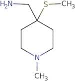 [1-Methyl-4-(methylsulfanyl)piperidin-4-yl]methanamine