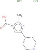4-Methyl-2-(piperidin-4-yl)-1,3-thiazole-5-carboxylic acid dihydrochloride
