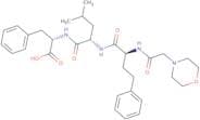 (S)-2-((S)-4-Methyl-2-((S)-2-(2-morpholinoacetamido)-4-phenylbutanamido)pentanamido)-3-phenylpropa…
