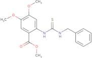 methyl 4,5-dimethoxy-2-(((benzylamino)thioxomethyl)amino)benzoate