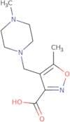 5-Methyl-4-[(4-methylpiperazin-1-yl)methyl]-1,2-oxazole-3-carboxylic acid