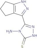 4-Amino-5-{1H,4H,5H,6H-cyclopenta[C]pyrazol-3-yl}-4H-1,2,4-triazole-3-thiol
