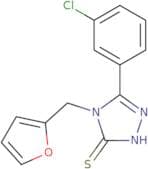 5-(3-Chlorophenyl)-4-(furan-2-ylmethyl)-4H-1,2,4-triazole-3-thiol