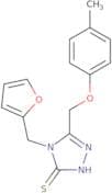 4-(Furan-2-ylmethyl)-5-(4-methylphenoxymethyl)-4H-1,2,4-triazole-3-thiol