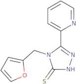 4-(Furan-2-ylmethyl)-5-(pyridin-2-yl)-4H-1,2,4-triazole-3-thiol