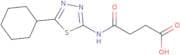 3-[(5-Cyclohexyl-1,3,4-thiadiazol-2-yl)carbamoyl]propanoic acid