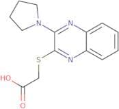 2-{[3-(Pyrrolidin-1-yl)quinoxalin-2-yl]sulfanyl}acetic acid