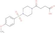 4-[4-(4-Methoxybenzenesulfonyl)piperazin-1-yl]-4-oxobutanoic acid
