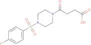 4-[4-(4-Fluorobenzenesulfonyl)piperazin-1-yl]-4-oxobutanoic acid