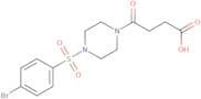4-[4-(4-Bromobenzenesulfonyl)piperazin-1-yl]-4-oxobutanoic acid