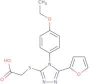 2-{[4-(4-Ethoxyphenyl)-5-(furan-2-yl)-4H-1,2,4-triazol-3-yl]sulfanyl}acetic acid