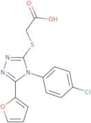 2-{[4-(4-Chlorophenyl)-5-(furan-2-yl)-4H-1,2,4-triazol-3-yl]sulfanyl}acetic acid