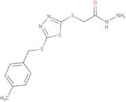 2-[(5-{[(4-Methylphenyl)methyl]sulfanyl}-1,3,4-thiadiazol-2-yl)sulfanyl]acetohydrazide