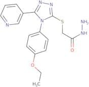 2-{[4-(4-Ethoxyphenyl)-5-(pyridin-3-yl)-4H-1,2,4-triazol-3-yl]sulfanyl}acetohydrazide