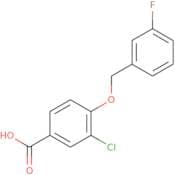3-Chloro-4-[(3-fluorophenyl)methoxy]benzoic acid