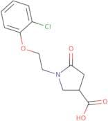 1-[2-(2-Chlorophenoxy)ethyl]-5-oxopyrrolidine-3-carboxylic acid