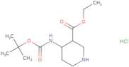 Ethyl 4-{[(tert-butoxy)carbonyl]amino}piperidine-3-carboxylate hydrochloride