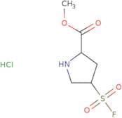 Methyl 4-(fluorosulfonyl)pyrrolidine-2-carboxylate hydrochloride