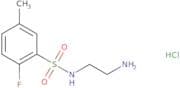 N-(2-Aminoethyl)-2-fluoro-5-methylbenzene-1-sulfonamide hydrochloride