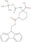 3-{[(tert-Butoxy)carbonyl]amino}-1-{[(9H-fluoren-9-yl)methoxy]carbonyl}piperidine-3-carboxylic acid