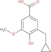 3-(Cyclopropylmethyl)-4-hydroxy-5-methoxybenzoic acid