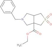 Ethyl 5-benzyl-2,2-dioxo-hexahydro-1H-2λ6-thieno[3,4-c]pyrrole-3a-carboxylate