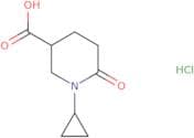 1-Cyclopropyl-6-oxopiperidine-3-carboxylic acid hydrochloride
