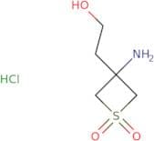 3-Amino-3-(2-hydroxyethyl)-1λ⁶-thietane-1,1-dione hydrochloride