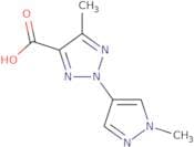 5-Methyl-2-(1-methyl-1H-pyrazol-4-yl)-2H-1,2,3-triazole-4-carboxylic acid