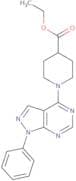 Ethyl 1-{1-phenyl-1H-pyrazolo[3,4-d]pyrimidin-4-yl}piperidine-4-carboxylate