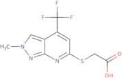 2-{[2-Methyl-4-(trifluoromethyl)-2H-pyrazolo[3,4-b]pyridin-6-yl]sulfanyl}acetic acid