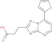 3-[7-(Thiophen-2-yl)-[1,2,4]triazolo[1,5-a]pyrimidin-2-yl]propanoic acid