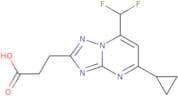 3-[5-Cyclopropyl-7-(difluoromethyl)-[1,2,4]triazolo[1,5-a]pyrimidin-2-yl]propanoic acid
