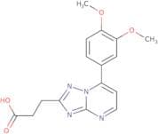 3-[7-(3,4-Dimethoxyphenyl)-[1,2,4]triazolo[1,5-a]pyrimidin-2-yl]propanoic acid